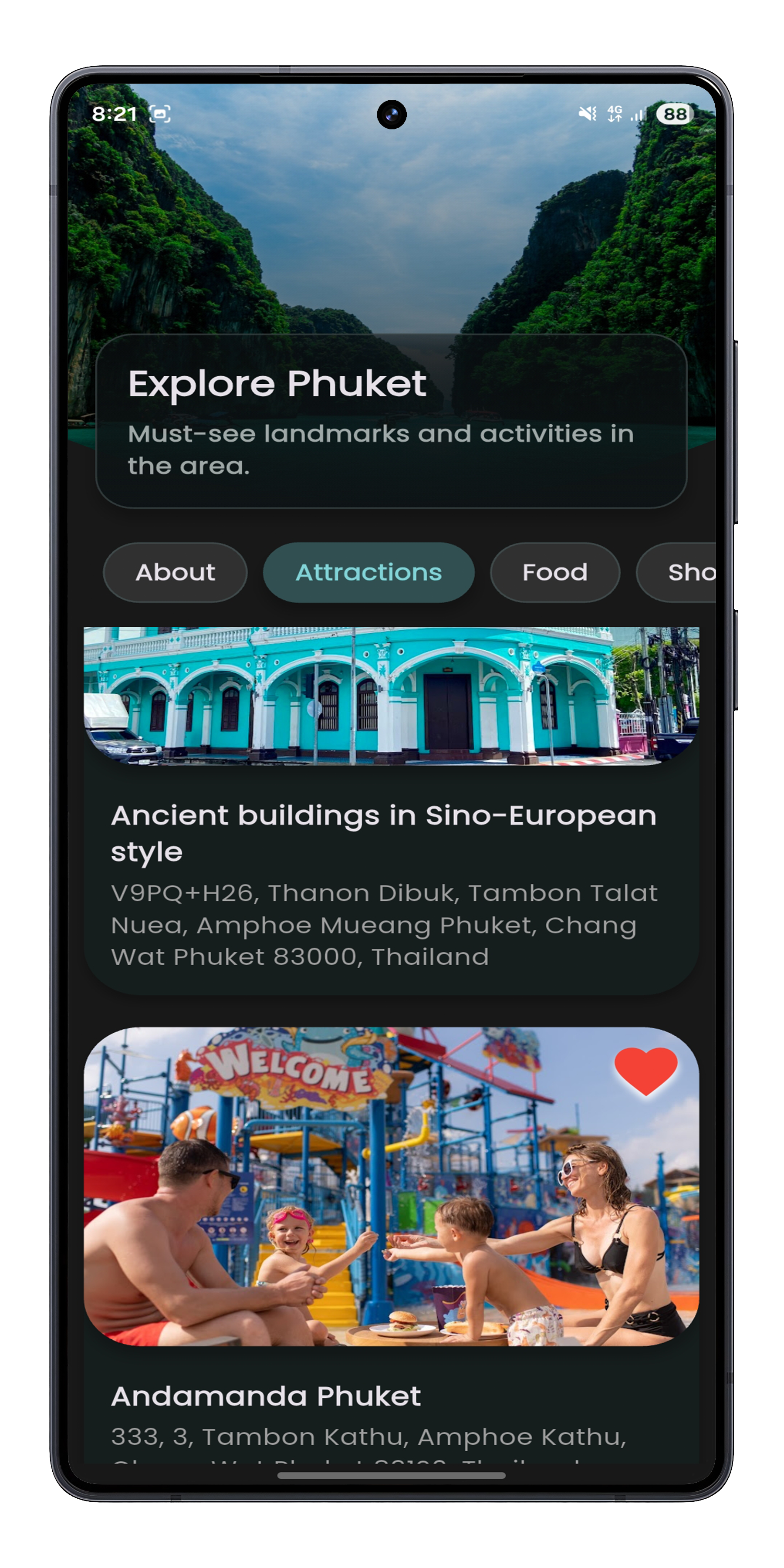 Explore screen preview