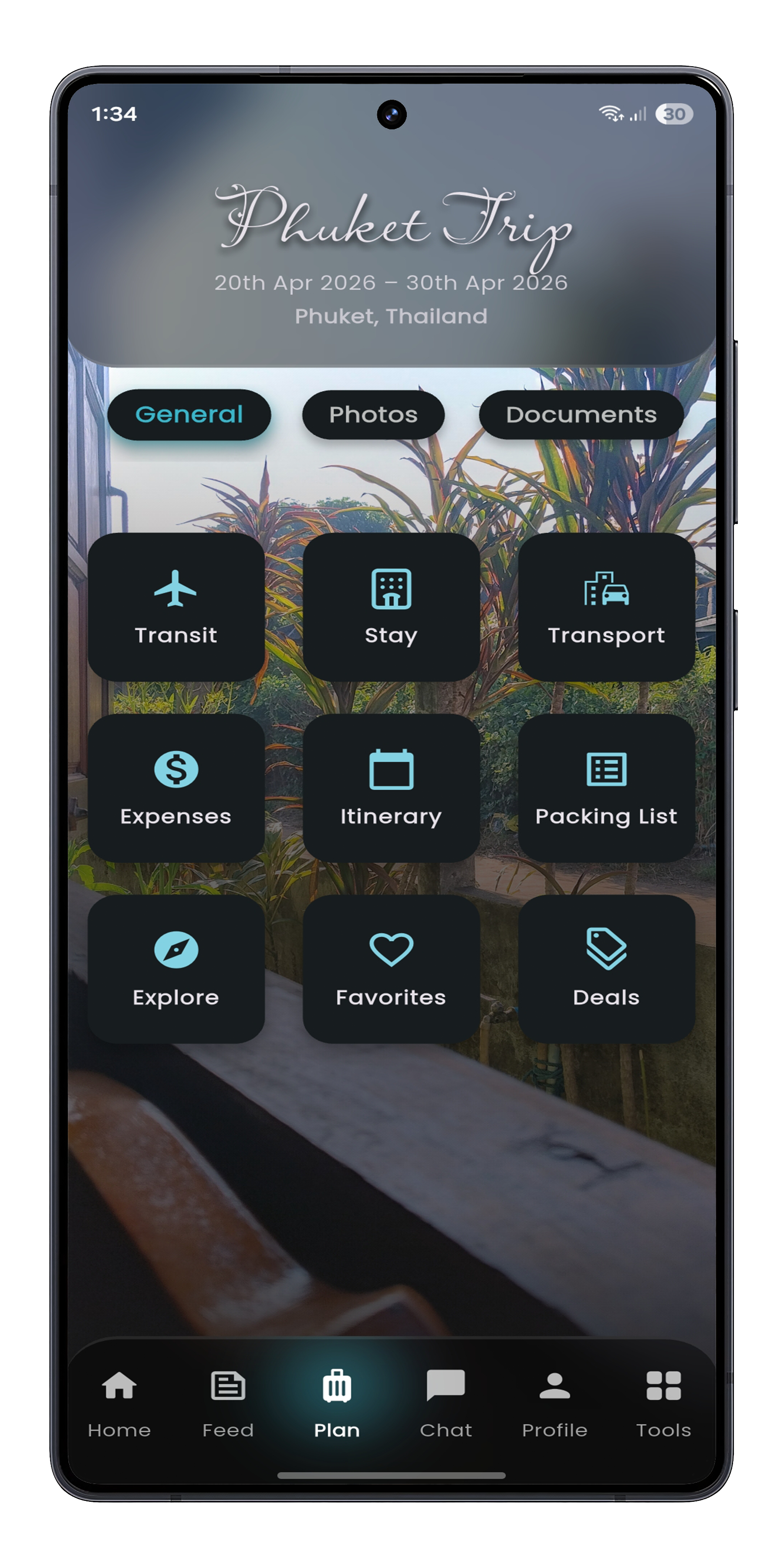 Trip planning preview